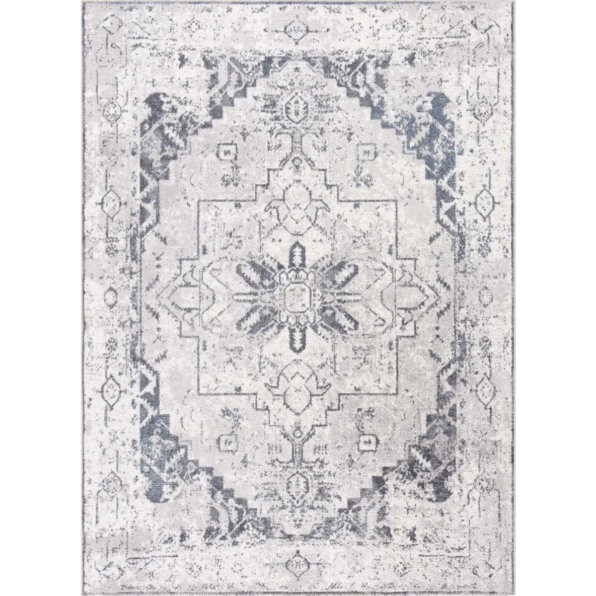 Ivory Hera Washable Area Rug - Boutique Rugs