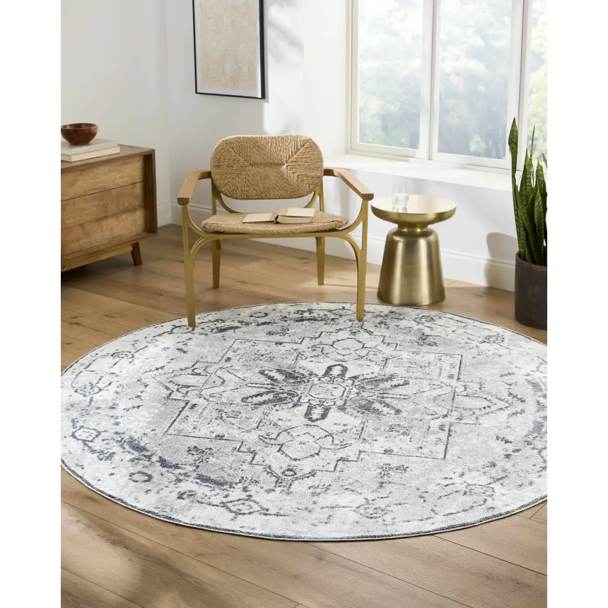 Ivory Hera Washable Area Rug - Boutique Rugs