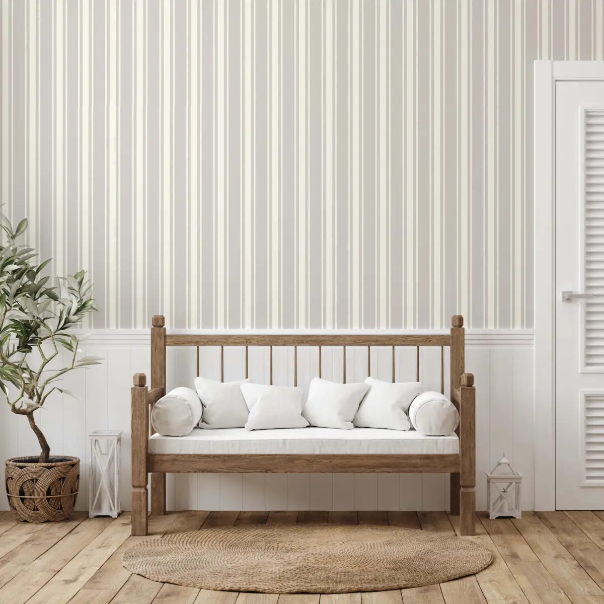 Janis Wallpaper - Clean Stripe - Loomwell Home Goods