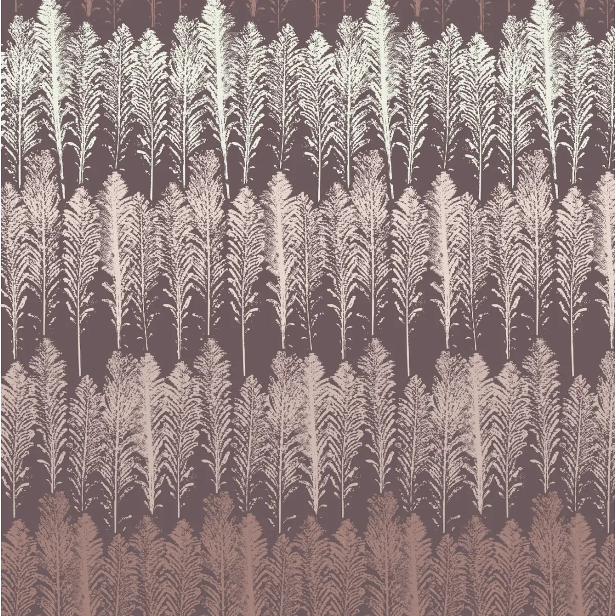 Jansen Wallpaper - Feathery Stripes - by Rusky Rose by Amy - Sample 1 foot by 1 foot / Plum - Loomwell Home Goods