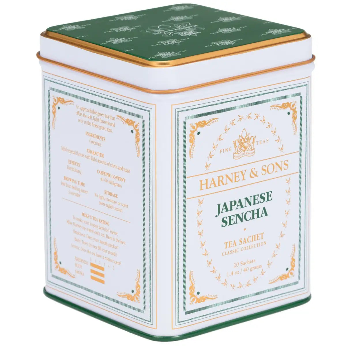 Japanese Sencha Tea - Classic Tin of 20 Sachets - Harney & Sons Fine Teas