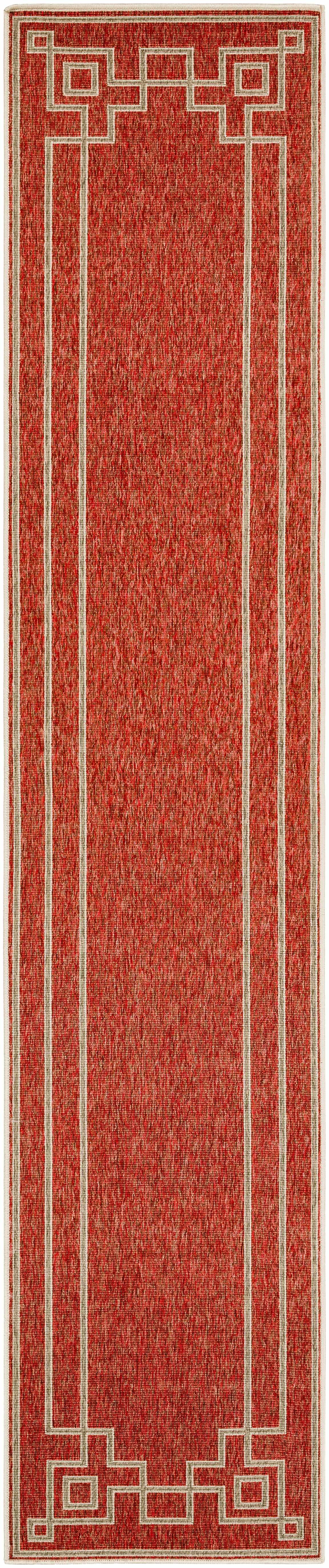 Harborgreek Brick Red Outdoor Rug