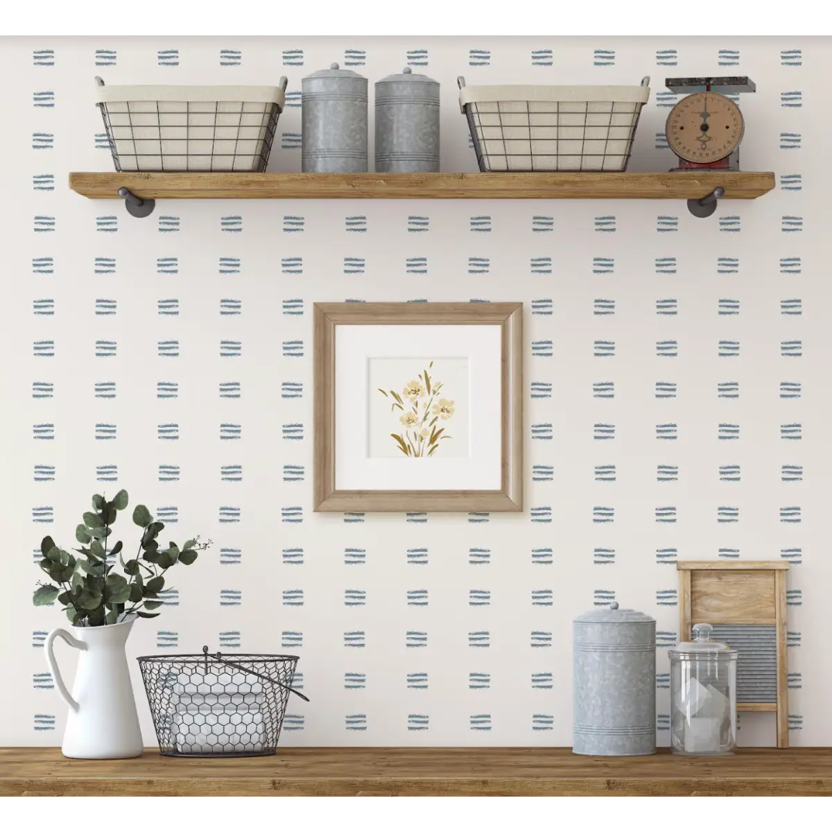 Jasper Wallpaper - Gray Crayon Lines - by Melissa Johnson Design - Loomwell Home Goods