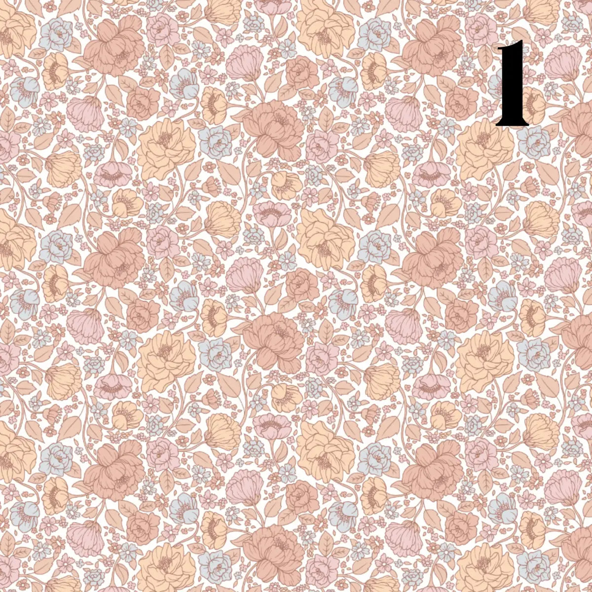 Jenny Wallpaper - Pastel Mod Flowers - by Lovely People Studio - Sample 1 foot by 1 foot / 1 - Loomwell Home Goods
