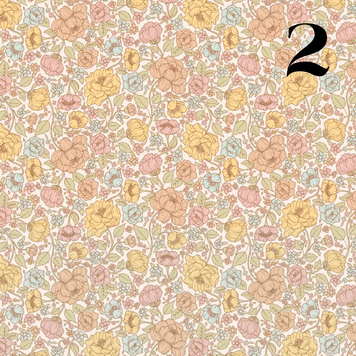 Jenny Wallpaper - Pastel Mod Flowers - by Lovely People Studio - Loomwell Home Goods