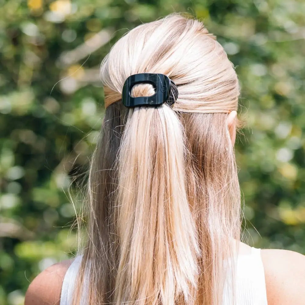 Flat Round Clip - Jet Black - Tiny - TELETIES