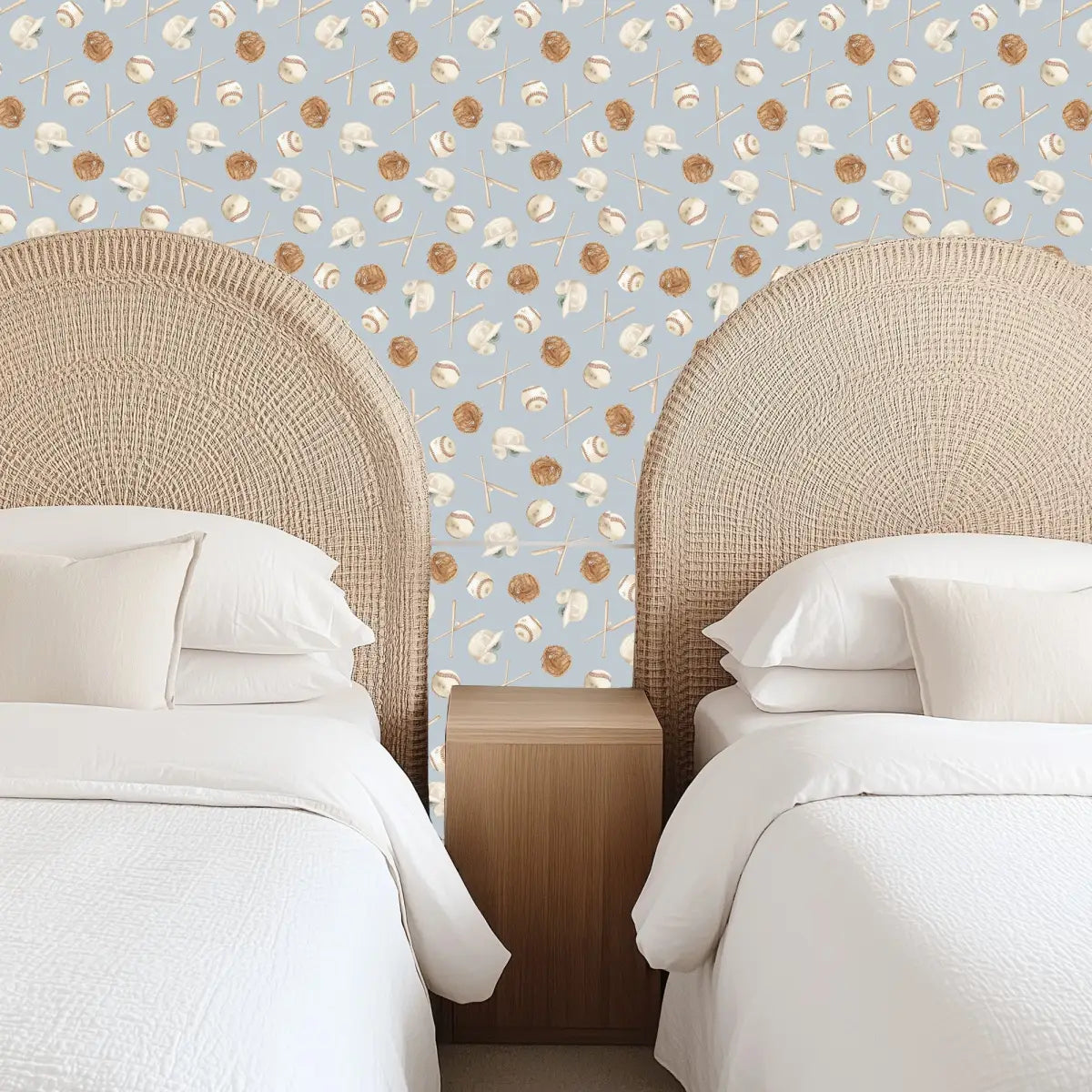 Jeter Wallpaper - Baseball Kids - by Hailey Kiefer Designs - Loomwell Home Goods