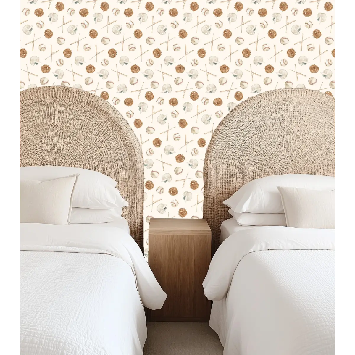 Jeter Wallpaper - Baseball Kids - by Hailey Kiefer Designs - Loomwell Home Goods