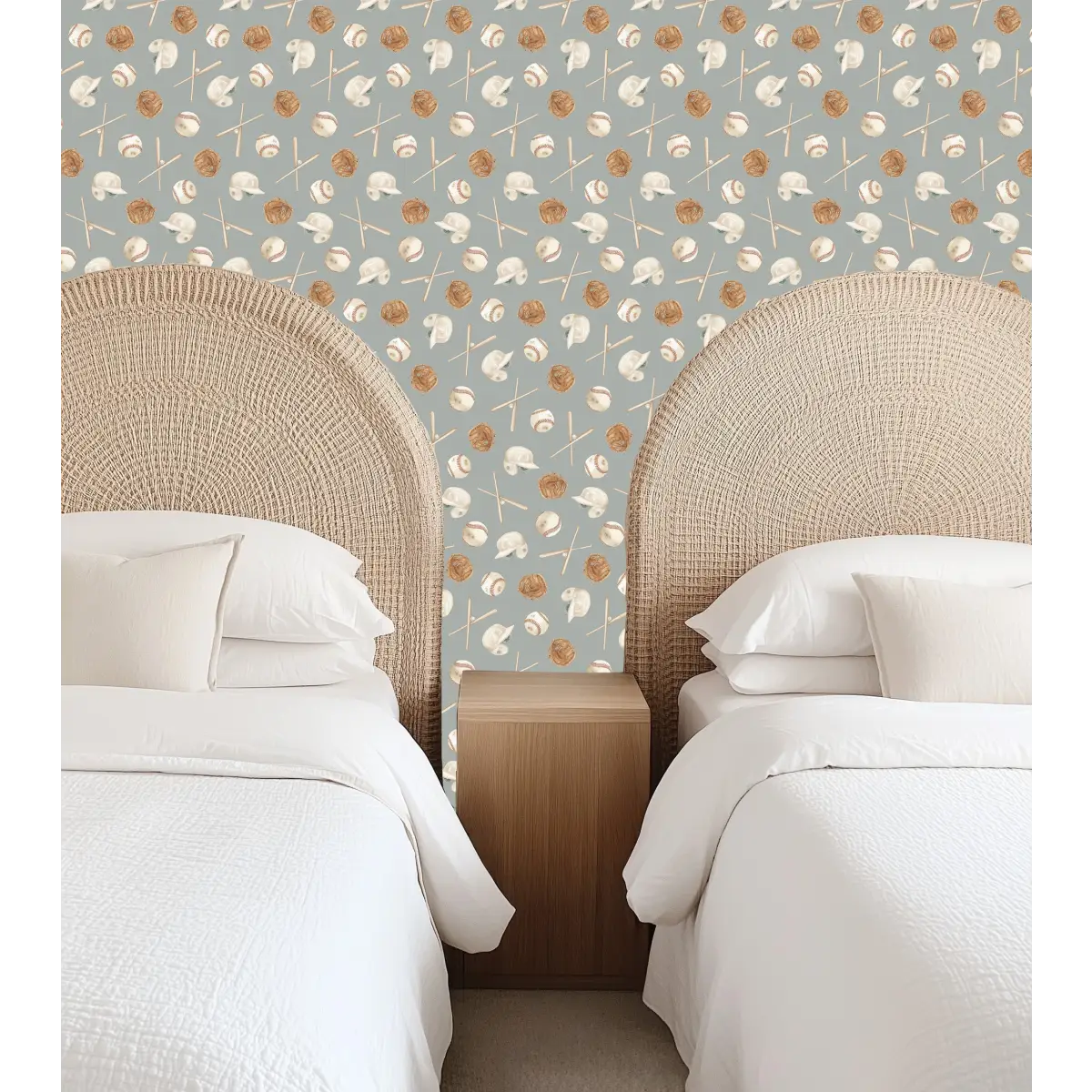 Jeter Wallpaper - Baseball Kids - by Hailey Kiefer Designs - Loomwell Home Goods