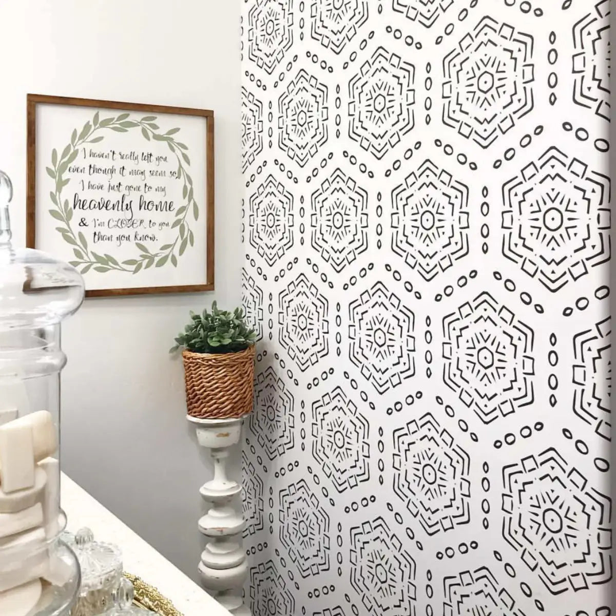 Jett Wallpaper - Geometric Tile Pattern - Loomwell Home Goods