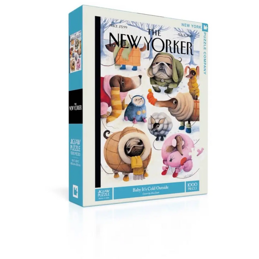 Jigsaw Puzzle - Baby It’s Cold Outside - New Yorker - Dog Lover - 1000 Piece - New York Puzzle Company