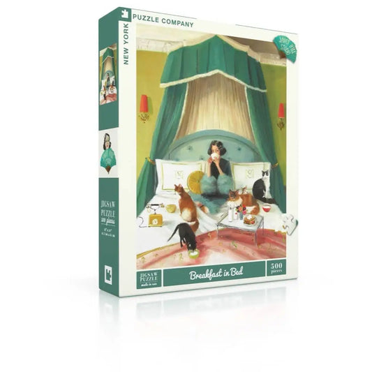 Jigsaw Puzzle - Breakfast in Bed by Janet Hill - 500 Piece - New York Puzzle Company