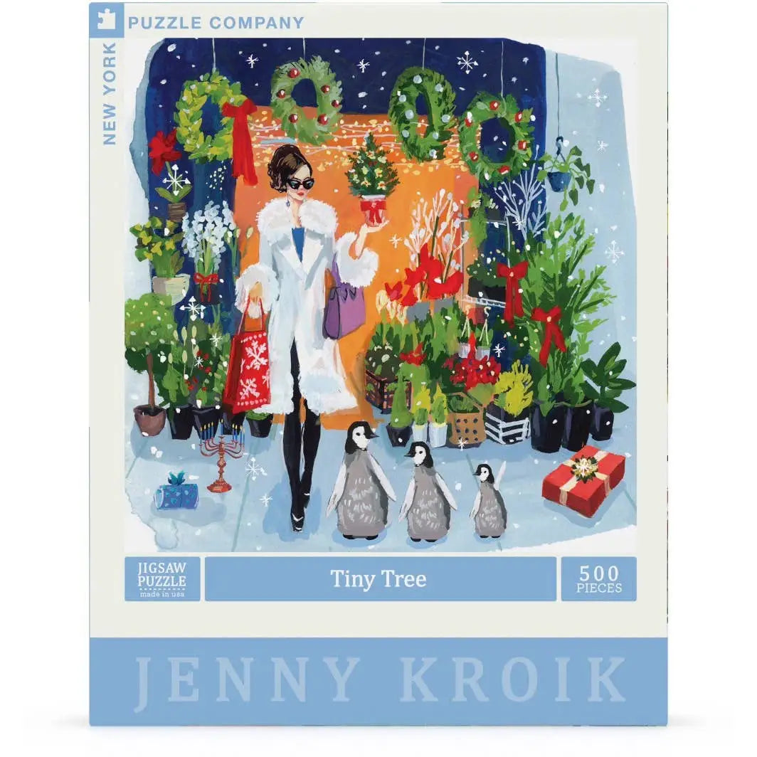 Jigsaw Puzzle - Festive Bodega - Jenny Kroik - 500 Piece - Christmas - New York Puzzle Company