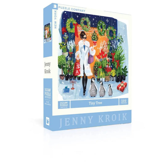 Jigsaw Puzzle - Festive Bodega - Jenny Kroik - 500 Piece - Christmas - New York Puzzle Company