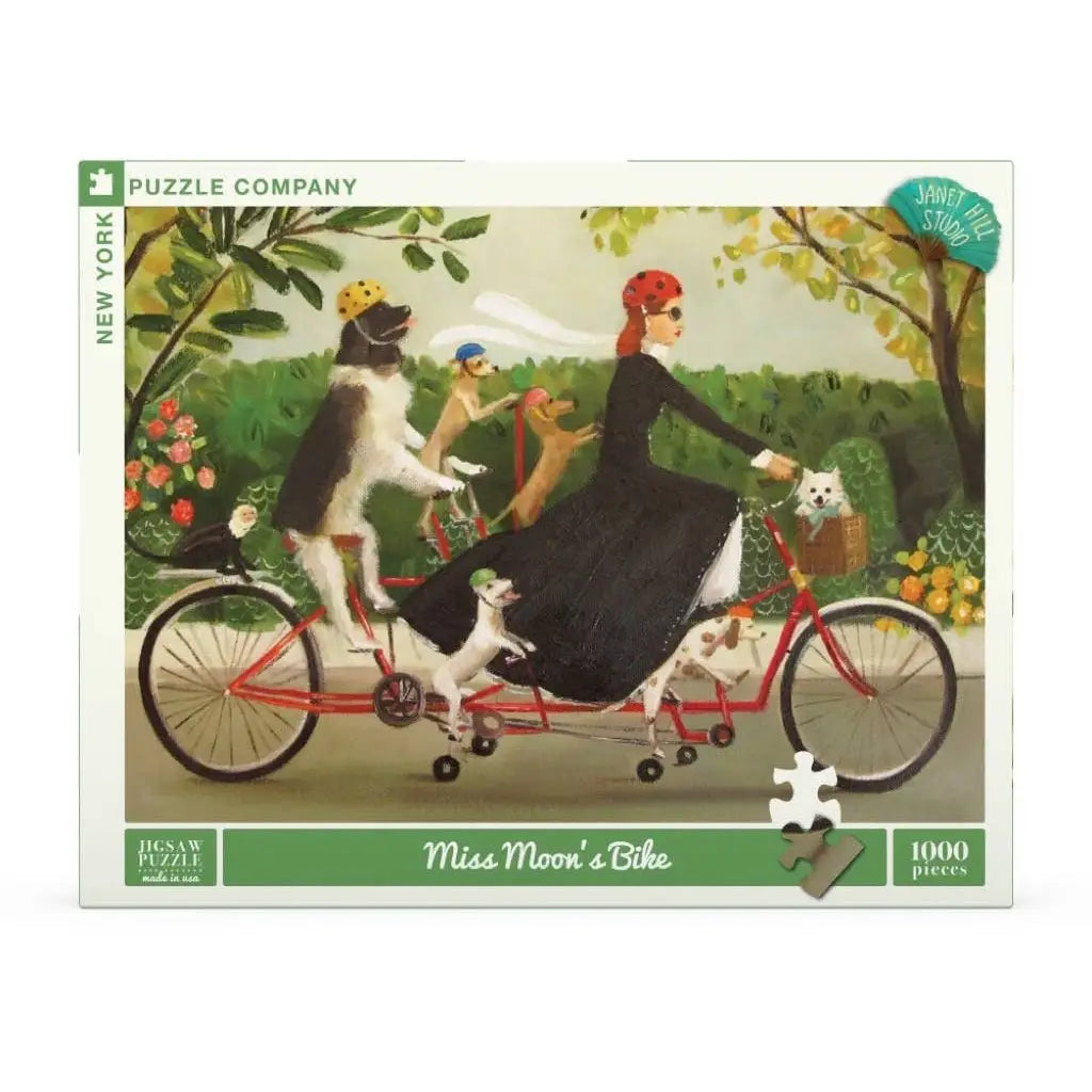 Jigsaw Puzzle - Miss Moon’s Bike - 1000 Piece - New York Puzzle Company