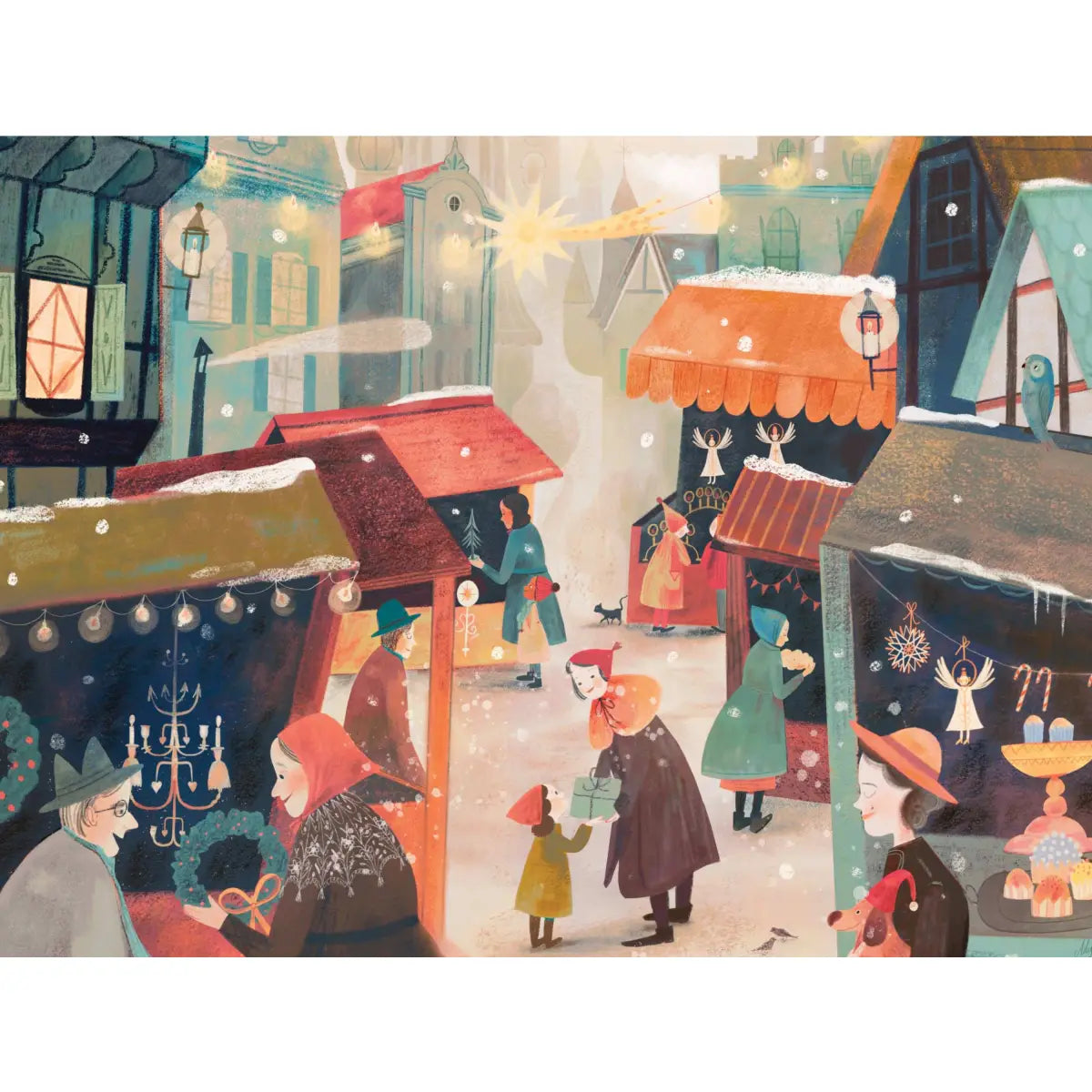 Jigsaw Puzzle - The Perfect Gift - 500 Piece - Christmas - Adelina Lirius - New York Puzzle Company