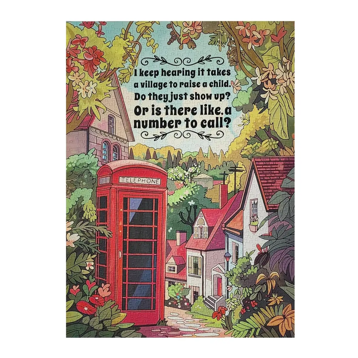 Jigsaw Puzzle - It Takes a Village - 1000 piece - ellembee gift