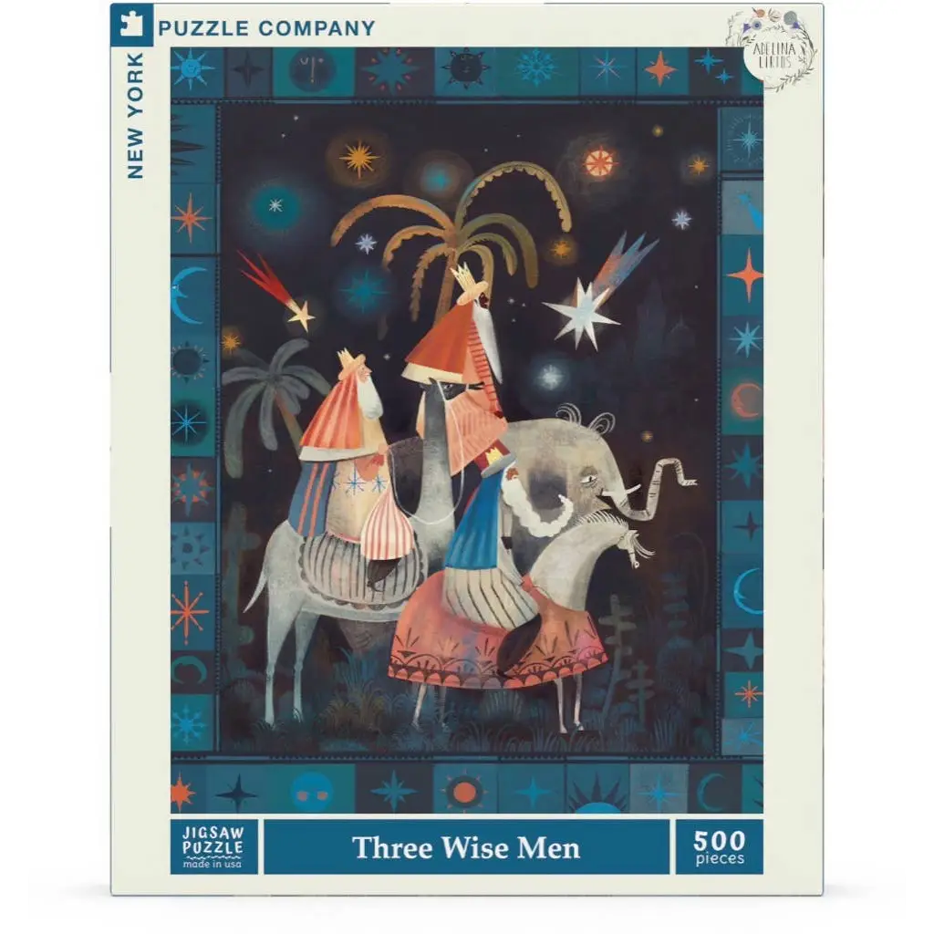 Jigsaw Puzzle - Three Wise Men by Adelina Lirius - 500 Piece - New York Puzzle Company