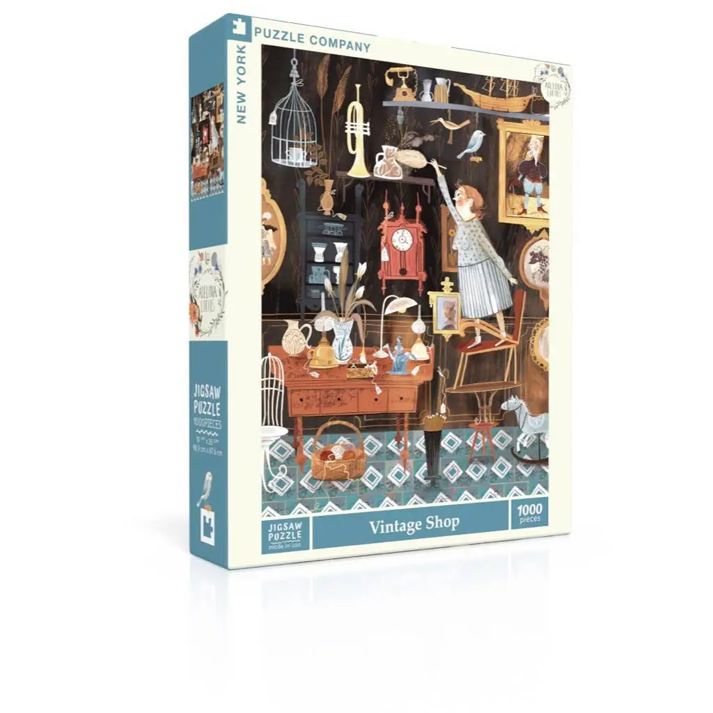 Jigsaw Puzzle - Vintage Shop - 1000 Piece - Adelina Lirius - New York Puzzle Company