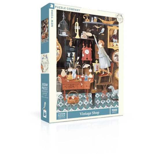 Jigsaw Puzzle - Vintage Shop - 1000 Piece - Adelina Lirius - New York Puzzle Company