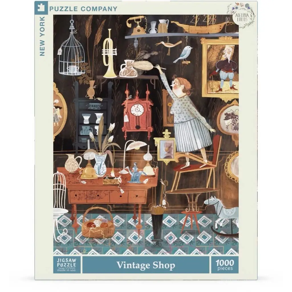 Jigsaw Puzzle - Vintage Shop - 1000 Piece - Adelina Lirius - New York Puzzle Company
