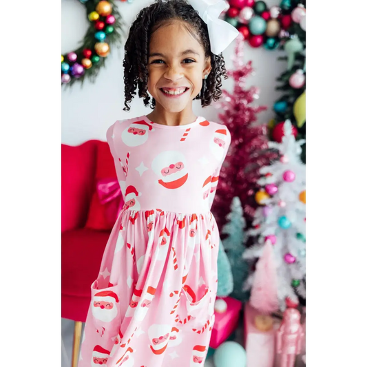 Pocket Twirl Dress - Jingle Bells for Santa - Christmas - Mila & Rose ®