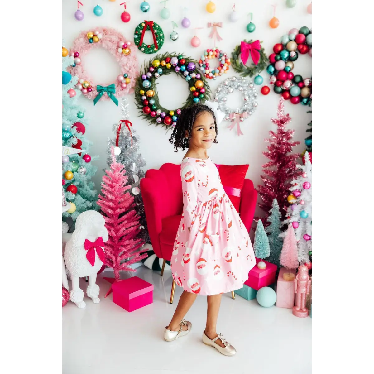 Pocket Twirl Dress - Jingle Bells for Santa - Christmas - Mila & Rose ®