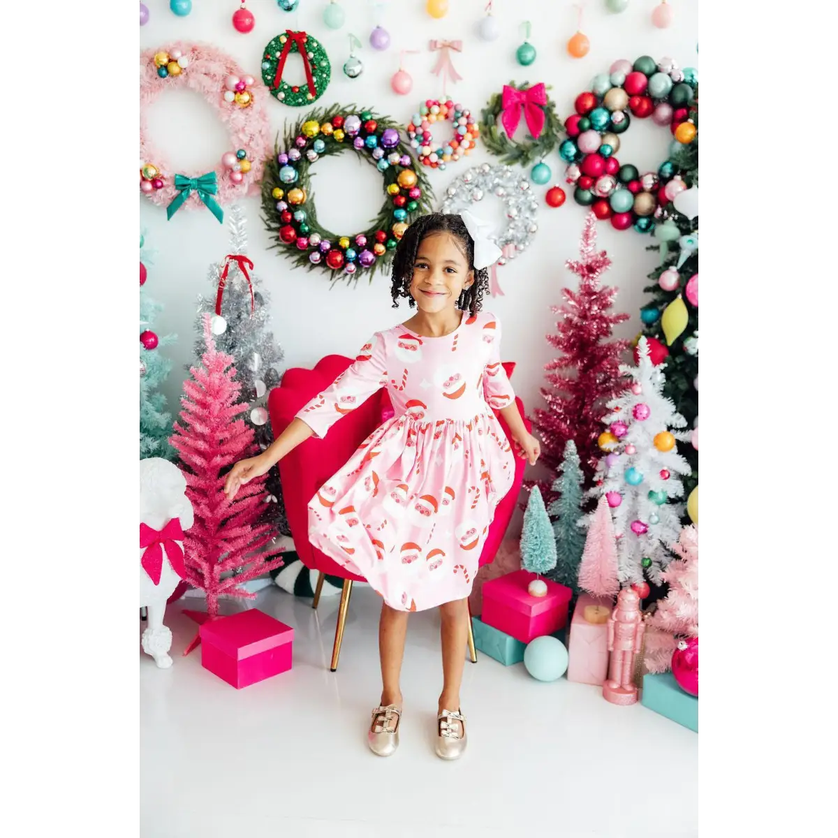 Pocket Twirl Dress - Jingle Bells for Santa - Christmas - Mila & Rose ®