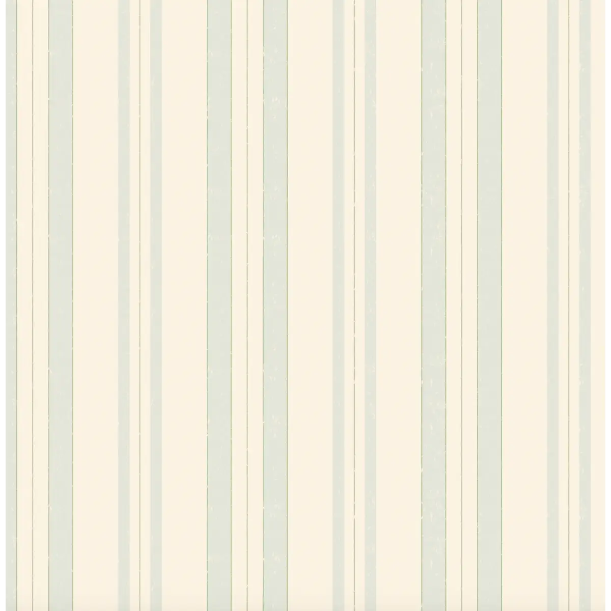 Joey Wallpaper - Stripes for Kids - by House of Haricot - Sample 1 foot by 1 foot / Light Blue and Green - Loomwell