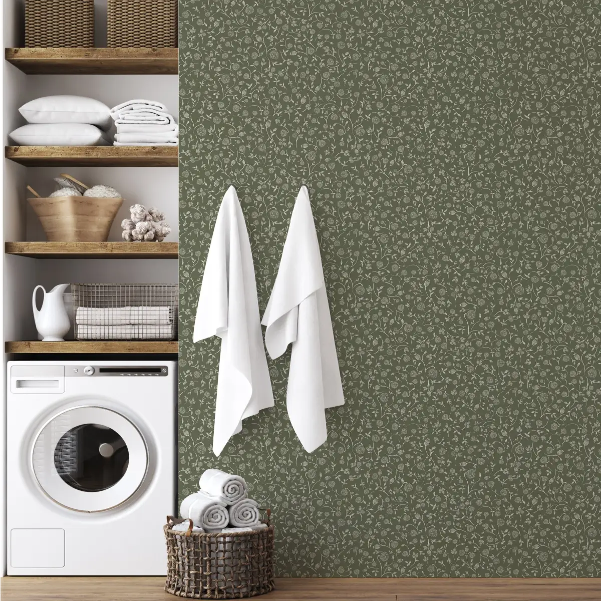Josephine Wallpaper - Subtle Vines - by Kathryn Therese - Loomwell Home Goods