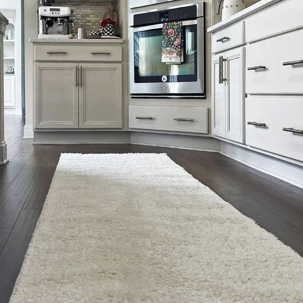 Judy White Washable Area Rug - Boutique Rugs