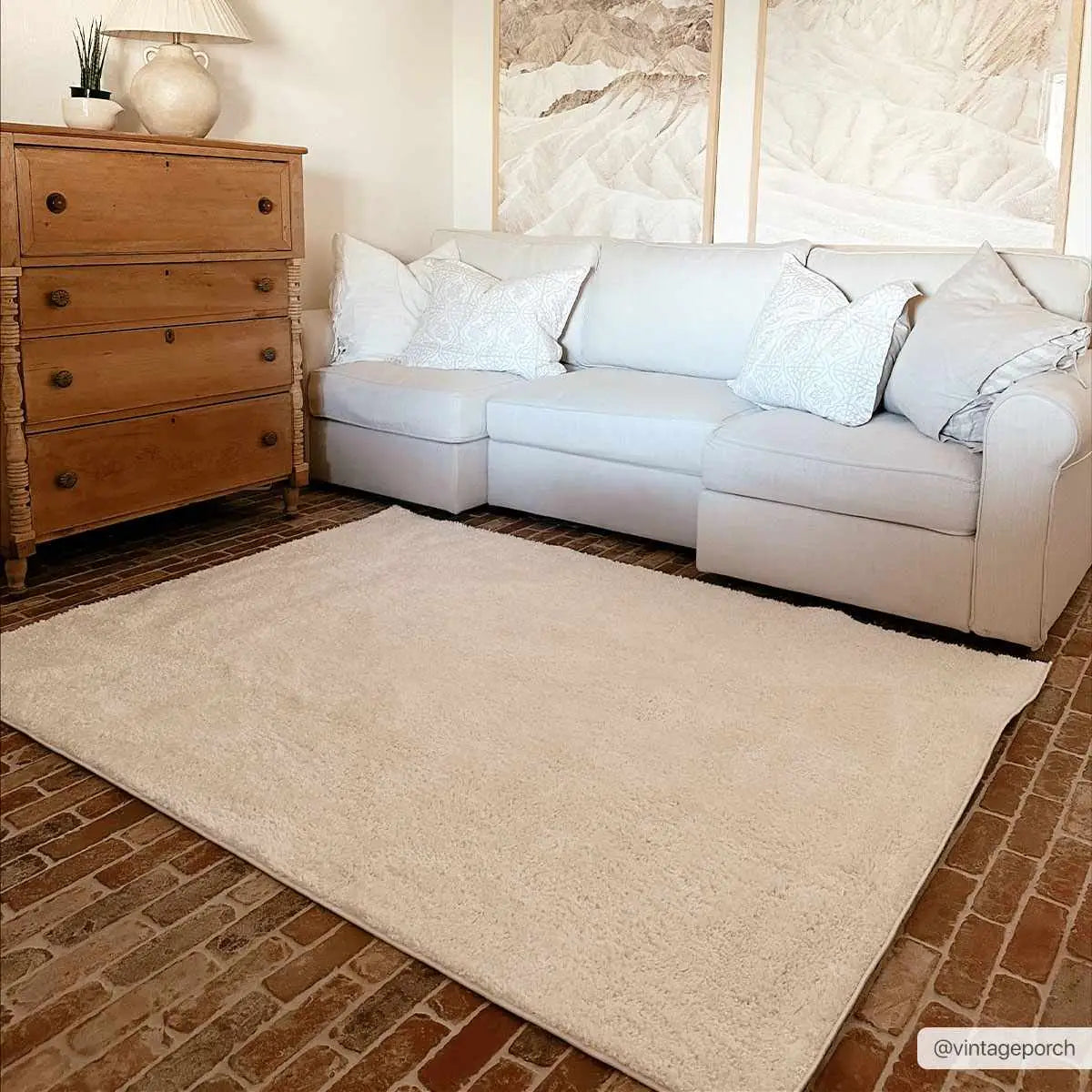 Judy White Washable Area Rug - Boutique Rugs