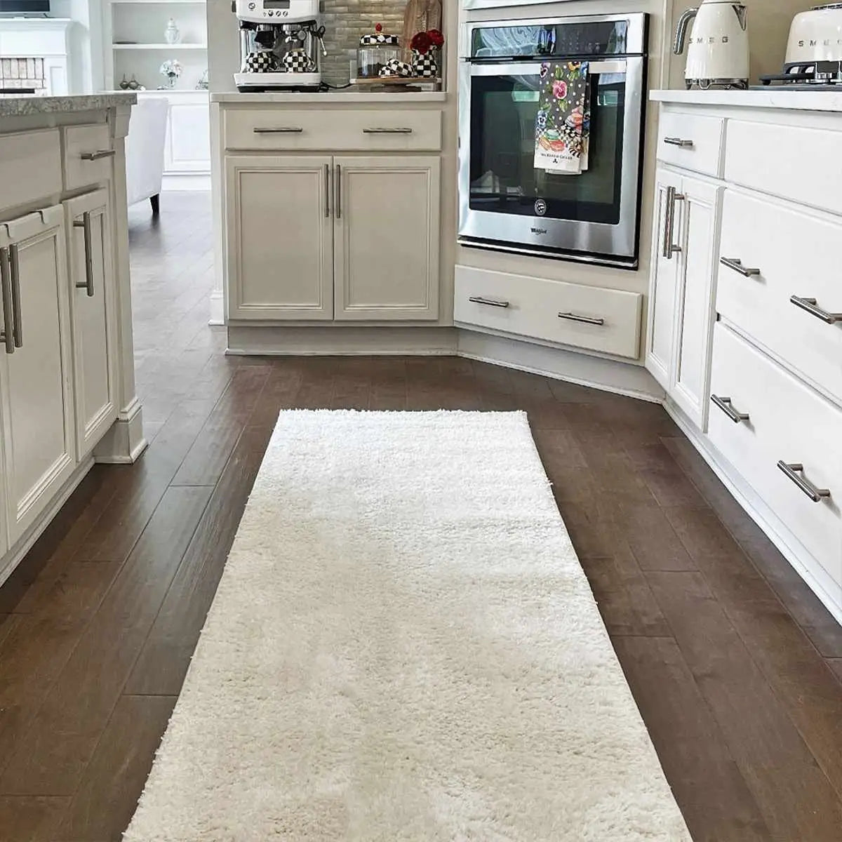 Judy White Washable Area Rug - Boutique Rugs