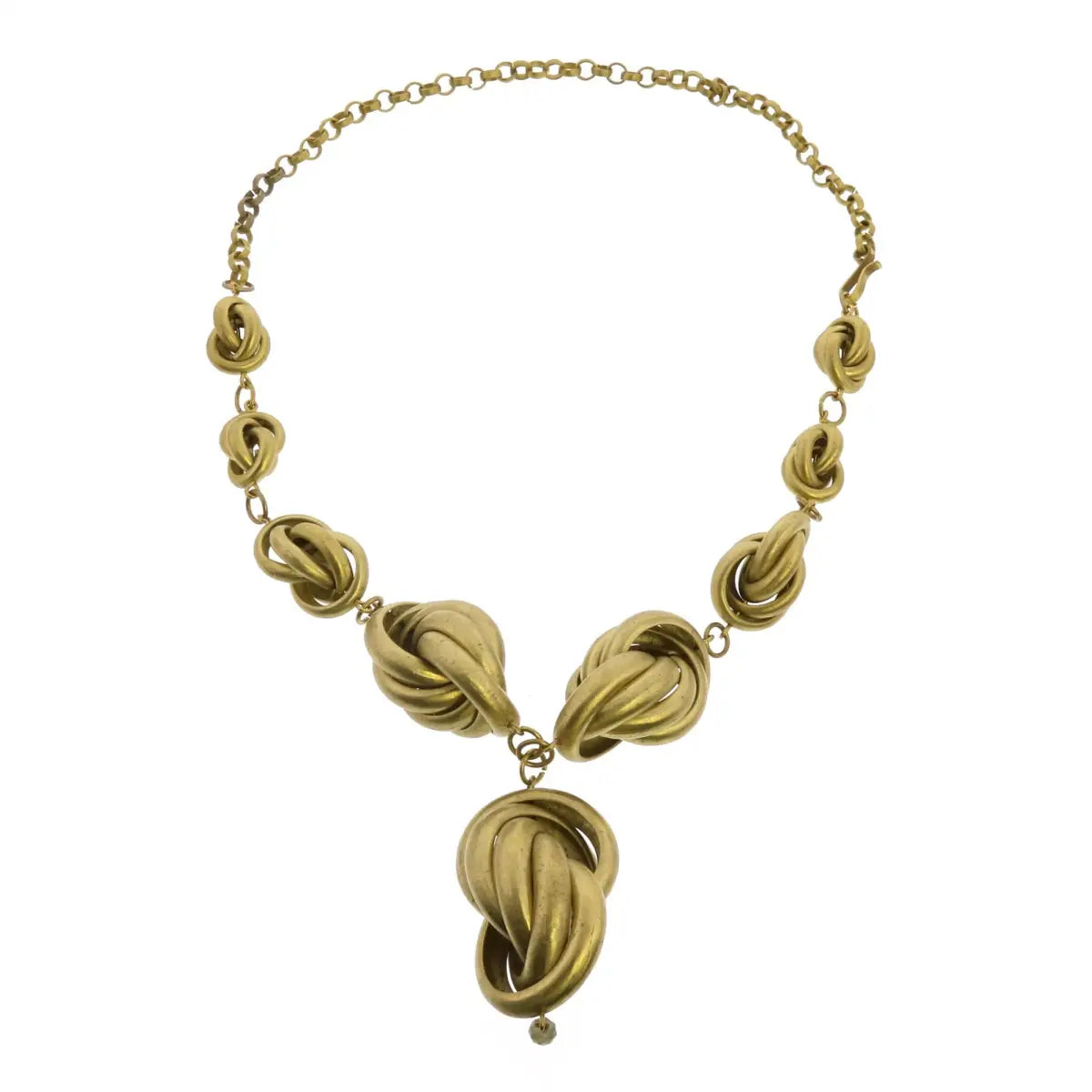 Julia Looped Necklace Brass - HomArt