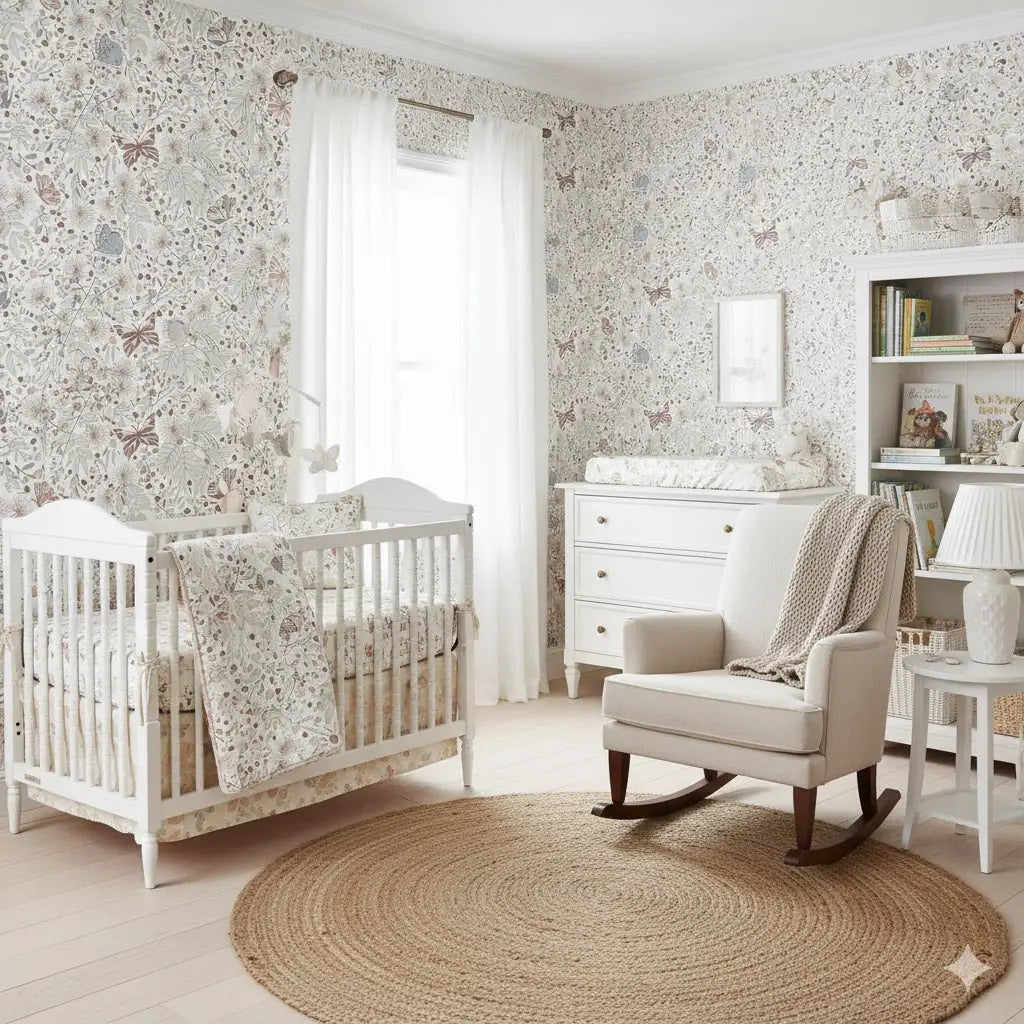 Julie Wallpaper - Butterflies - by Antonela Fulir - Loomwell Home Goods