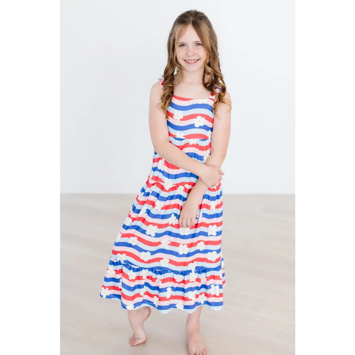 Ruffle Maxi Dress - July Vibes - Patriotic - Mila & Rose ®