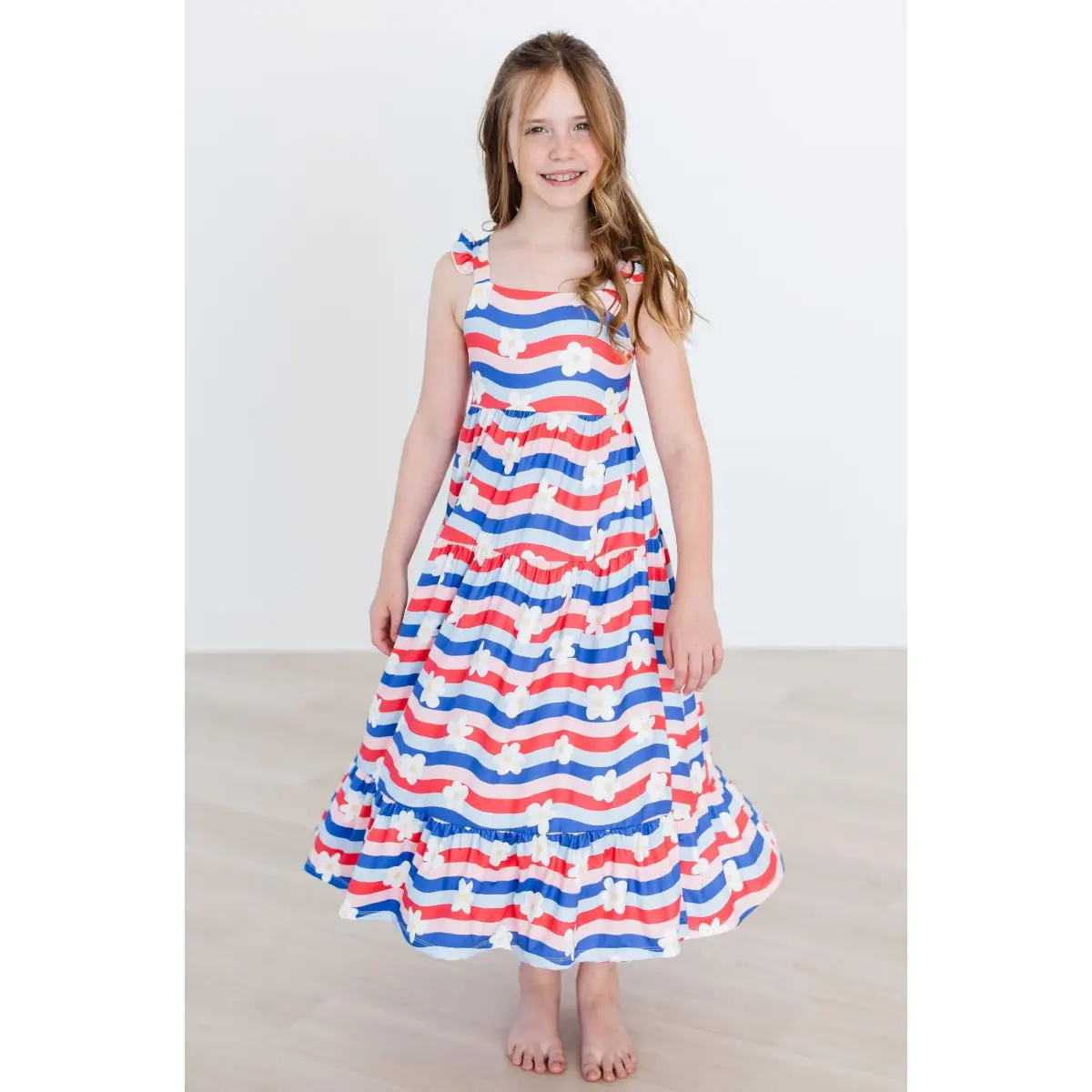 Ruffle Maxi Dress - July Vibes - Patriotic - Mila & Rose ®