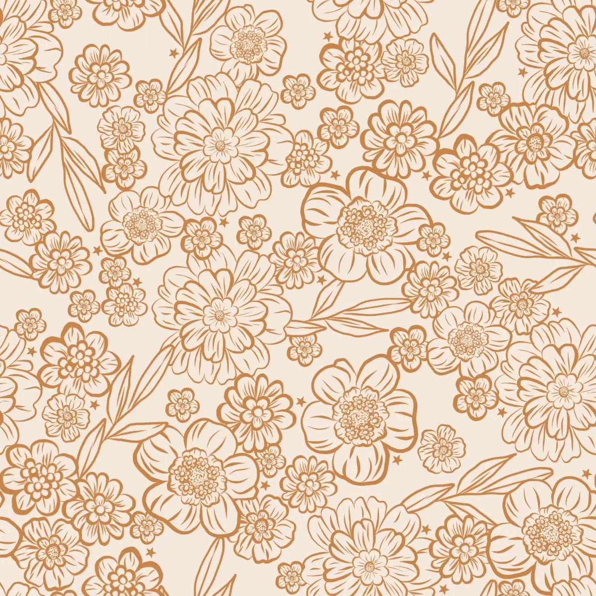 June Wallpaper - Flowers - by Golden June - Sample 1 foot by 1 foot - Loomwell Home Goods