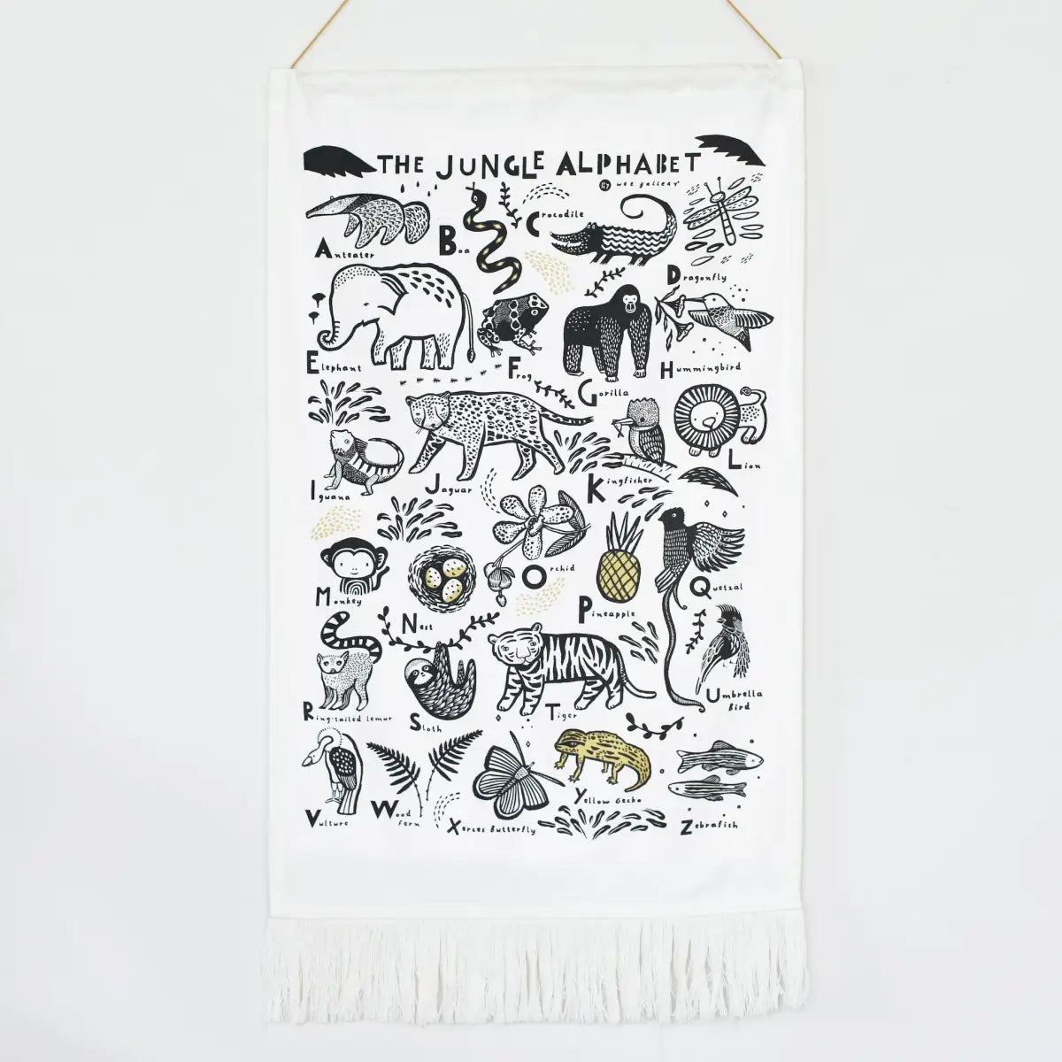 Jungle Alphabet Tapestry - Wee Gallery