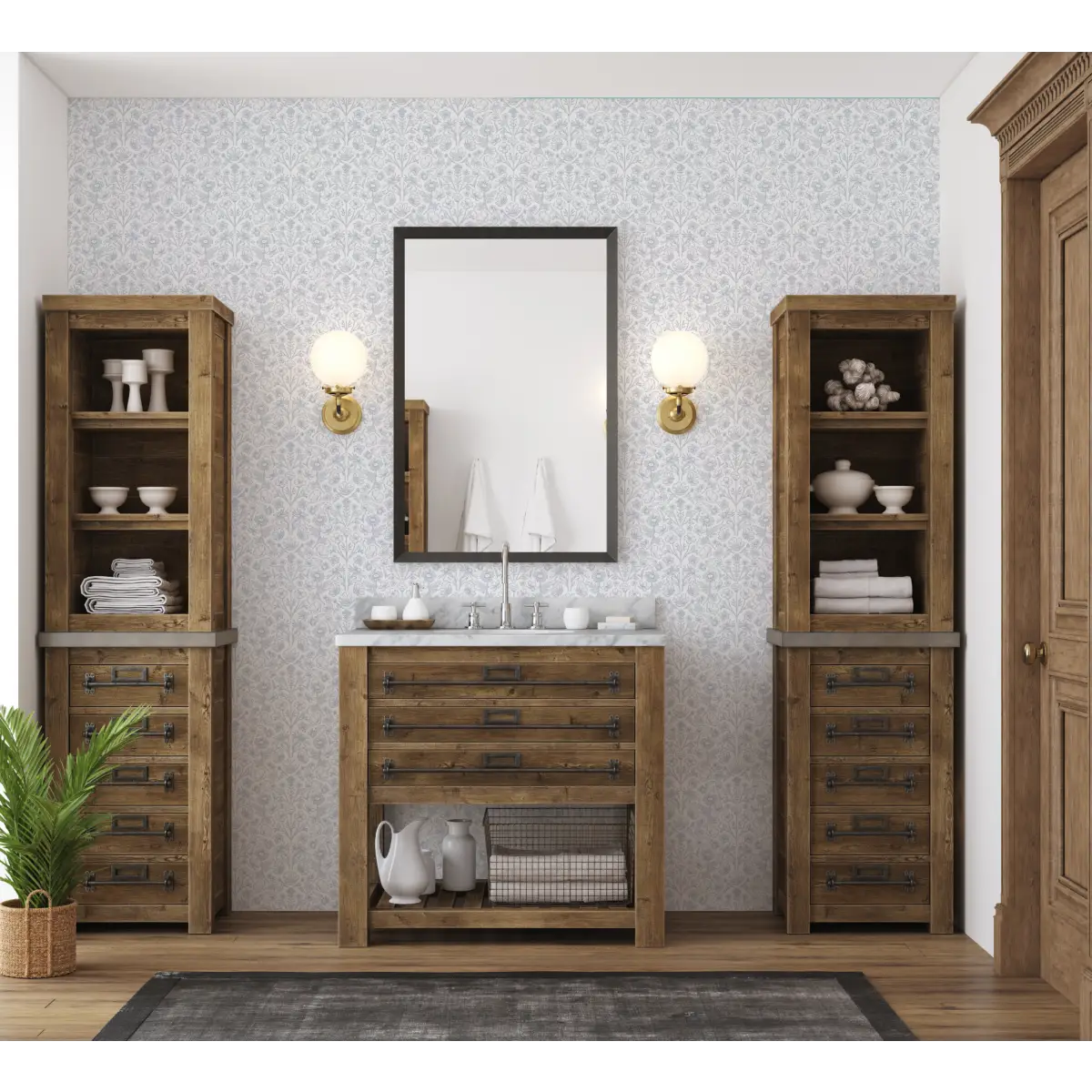 Junie Wallpaper - Petite Flowers - by Kourtni Gunn - Loomwell Home Goods