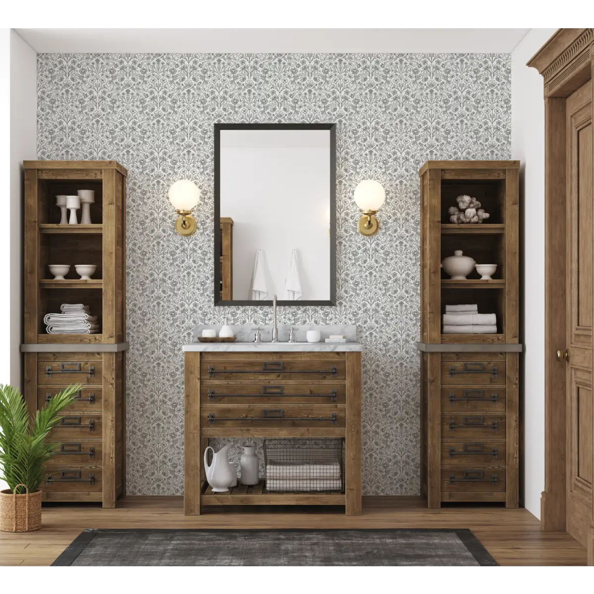 Junie Wallpaper - Petite Flowers - by Kourtni Gunn - Loomwell Home Goods