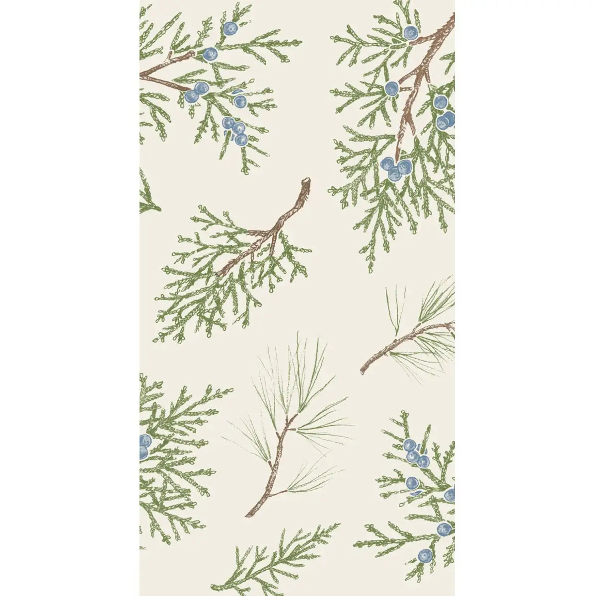 Guest Napkins - Holiday Juniper Sprigs - Hester & Cook - Stationery