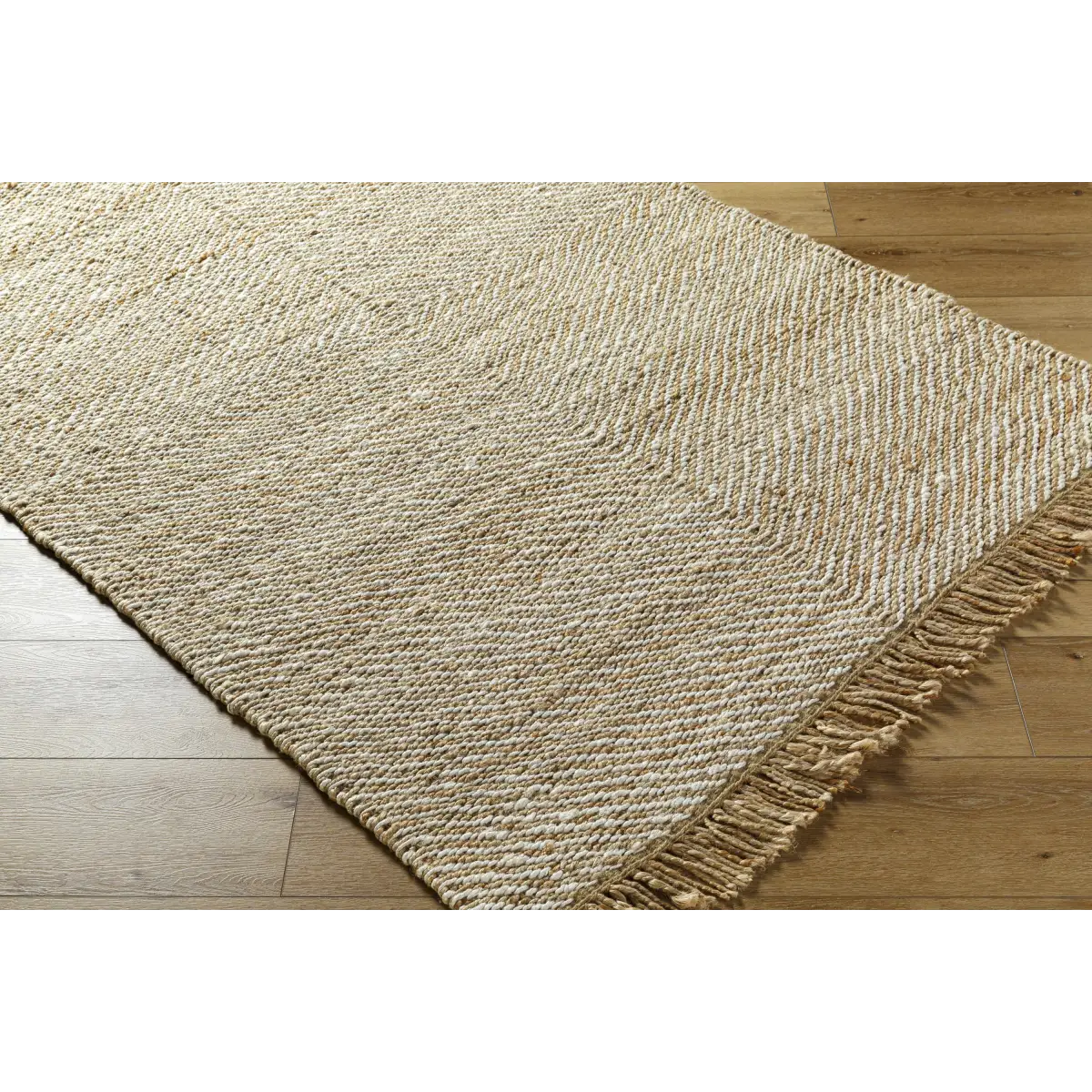 Jute Area Rug with Fringe - Boutique Rugs