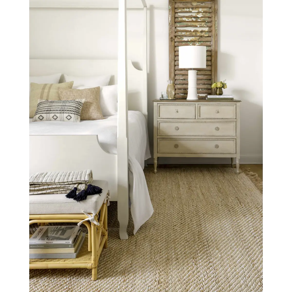 Jute Area Rug with Fringe - Boutique Rugs
