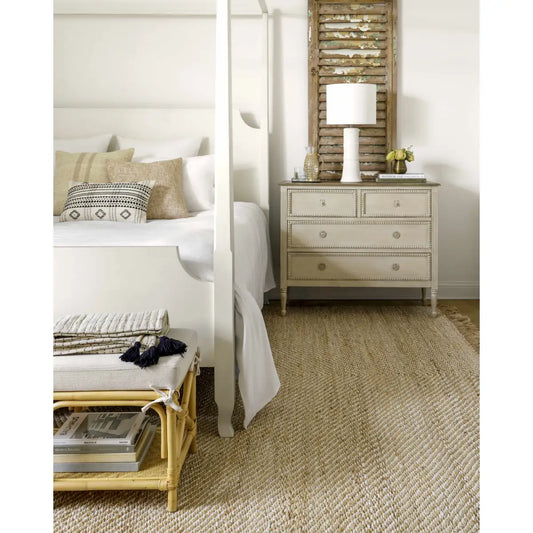 Jute Area Rug with Fringe - Boutique Rugs