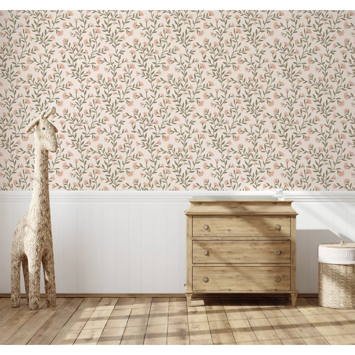 Kali Wallpaper - Floral Vine - by Jackie Jean Design - Loomwell Home Goods