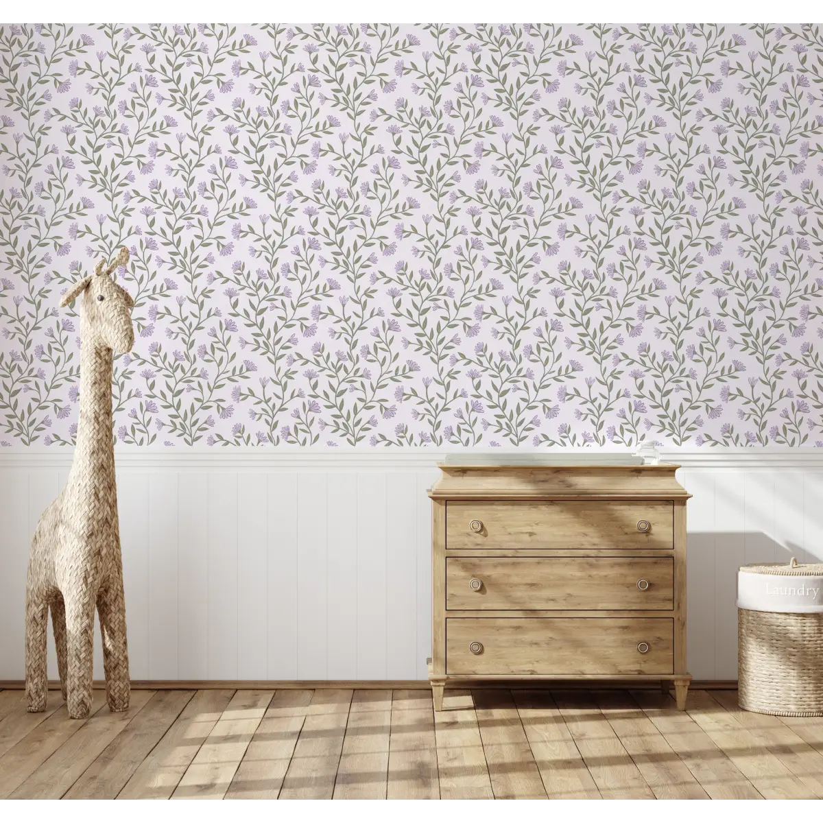 Kali Wallpaper - Floral Vine - by Jackie Jean Design - Loomwell Home Goods