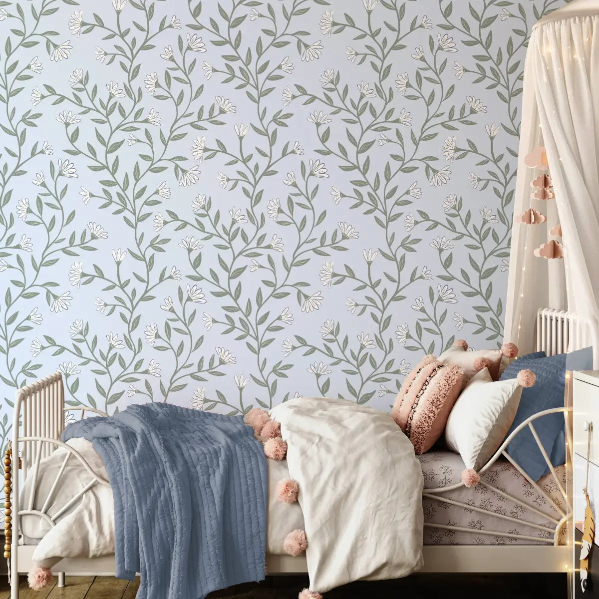 Kali Wallpaper - Floral Vine - by Jackie Jean Design - Loomwell Home Goods