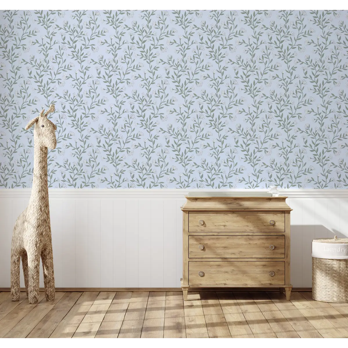 Kali Wallpaper - Floral Vine - by Jackie Jean Design - Loomwell Home Goods