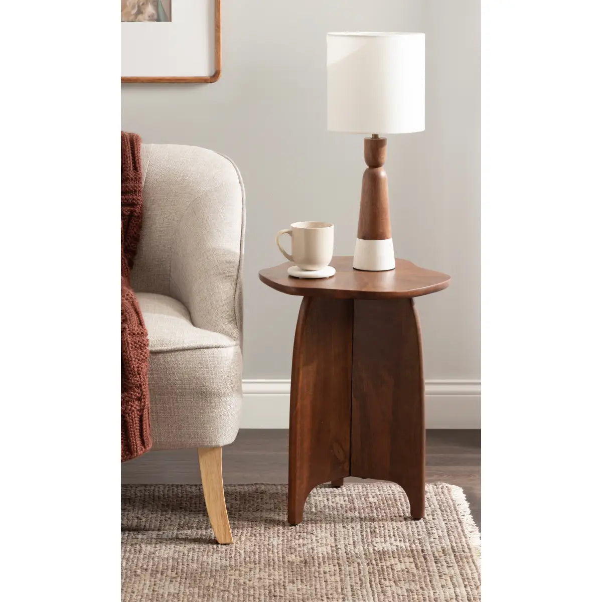 Kanna Modern Natural Wood Table - kateandlaurel